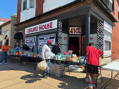 You are currently viewing Black Power Blueprint at the Uhuru House Begins its Community Give-Away on Saturday May 17th, Just 1 day after the tornado hit!